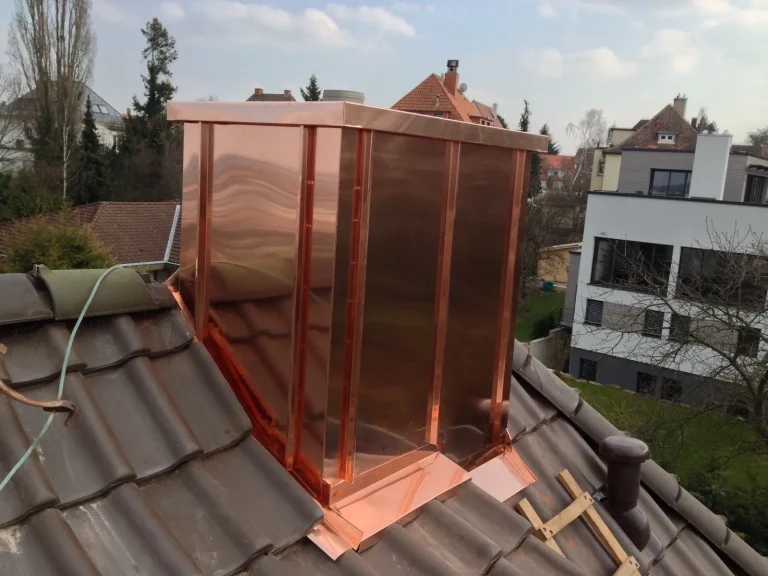 Kaminverkleidung aus Kupfer, Foto 3
