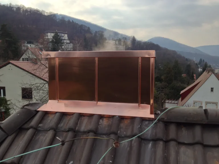 Kaminverkleidung aus Kupfer, Foto 4