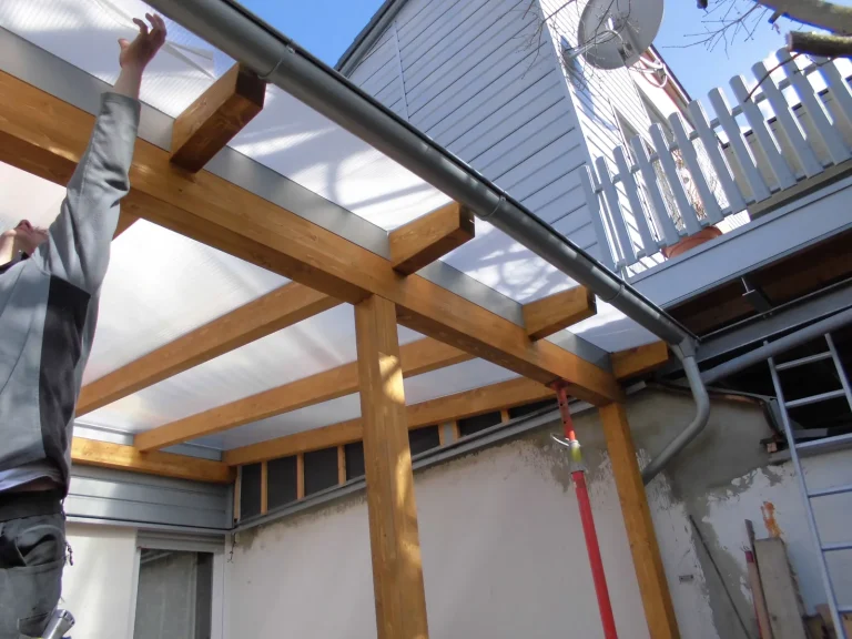 Pergola mit Doppelstegplatten, Foto 2